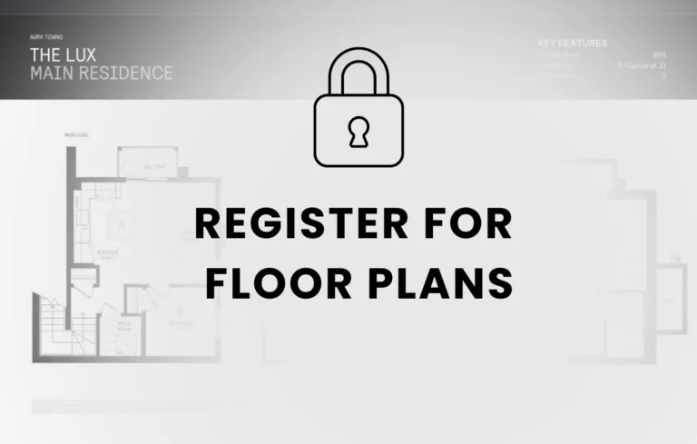 Pier House Towns floor plan overview – modern 3-storey townhomes Mississauga